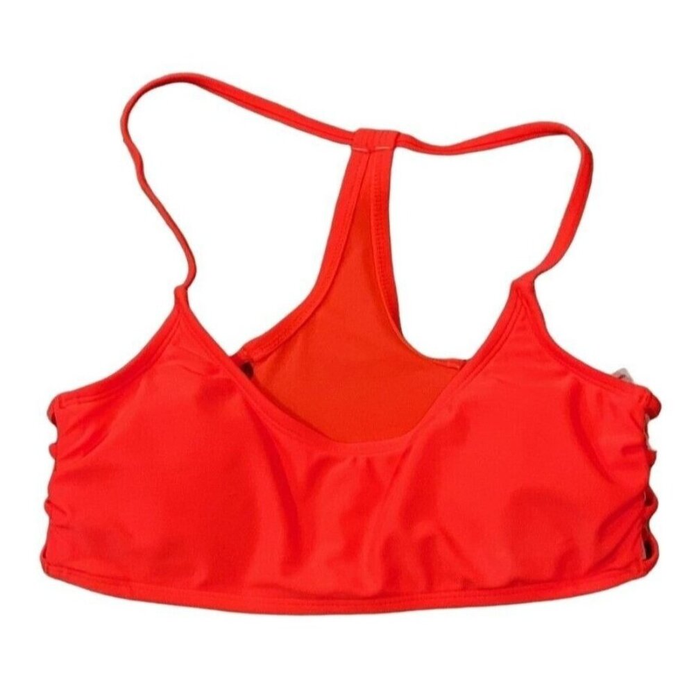 Xhilaration Orange Strappy Racerback Swim Top Bikini Bralette Juniors Size M NWT